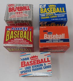 80's & 90's Fleer Logo Stickers & Update Trading Cards