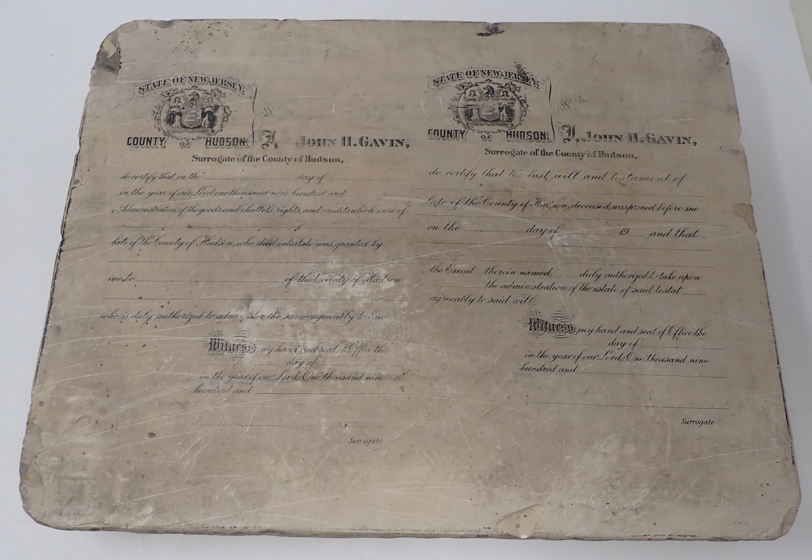 John Gavin Hudson Co NJ Stone Printers Block (1 of 10)