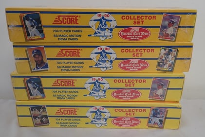 4 1990 Score Baseball Card Collector Sets