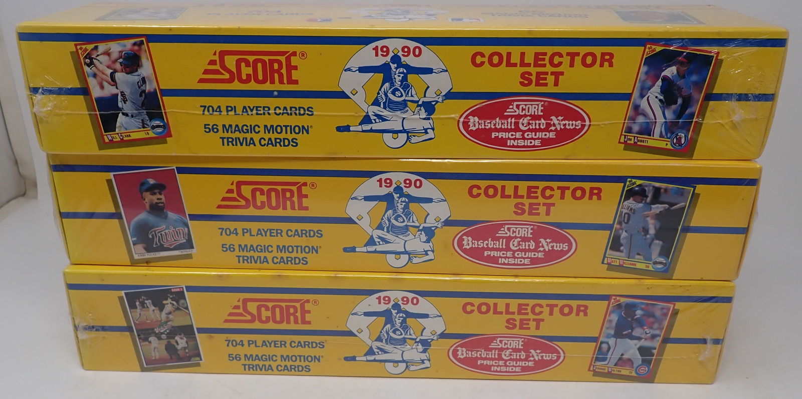 3 1990 Score Baseball Card Collector Sets (1 of 1)