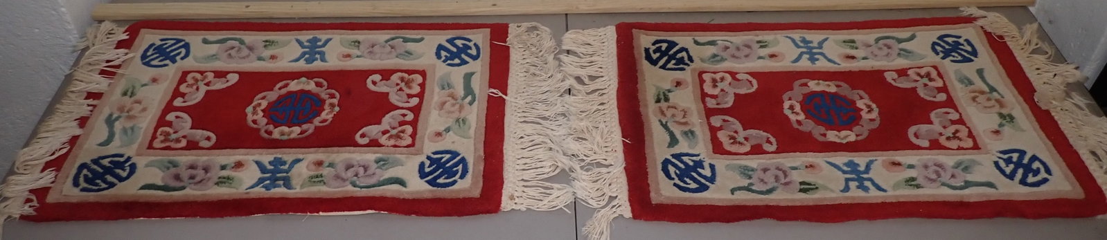 Chinese Art Deco Style Area Rugs: Apprx 18" x 36". Shipping available