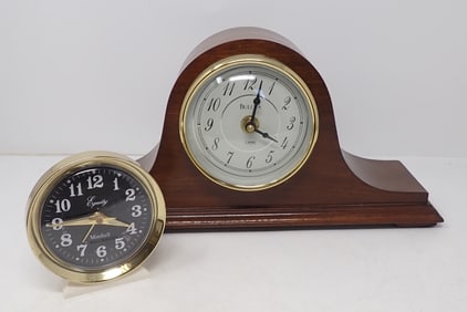 Bulova Battery Operated Mantel & Equity Alarm Clock