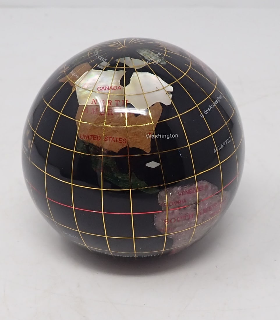 World Globe: Approx 3" in diameter. Shipping available