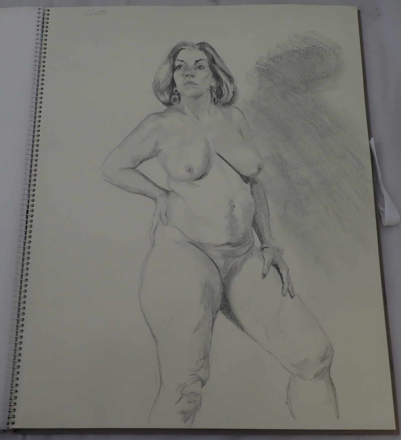 Rhoda Yanow Sketchbook: Approx 13" x 16 1/4". Only has a couple sketches in it. Shipping available