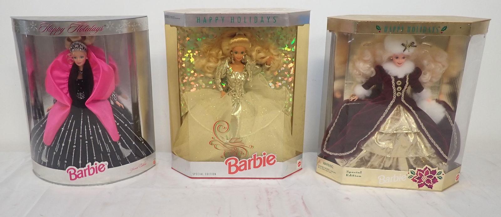 Happy Holidays Barbies: Shipping available