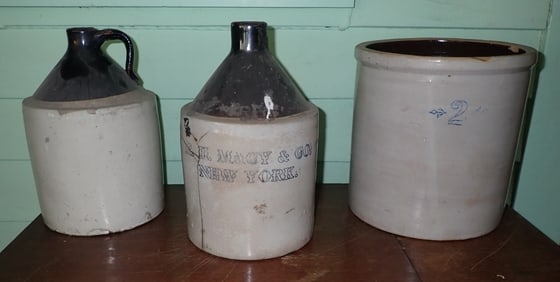 Jugs incl Macy and Stoneware Crock