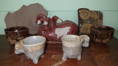 Dina Yellon Pottery Sculptures , Bowls, & Cups