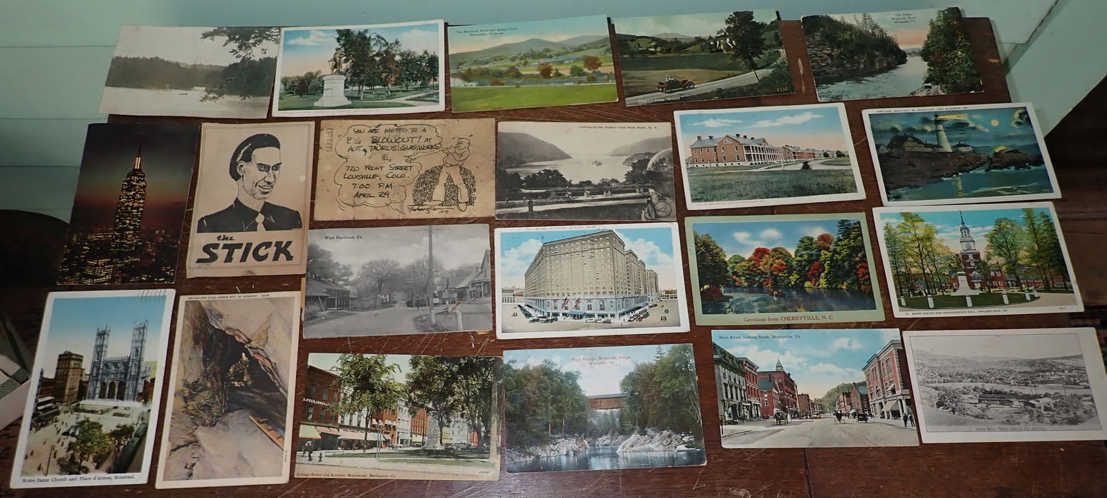 Vermont , Maine, PA , & Misc Postcards (1 of 6)