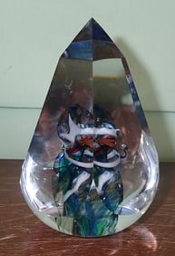 Vandermark Drew & Frog Paperweight