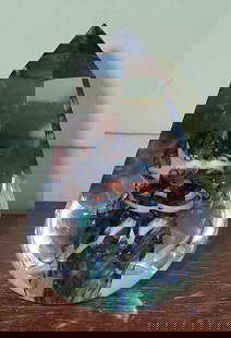 Vandermark Drew & Frog Paperweight: Approx 4 3/4" tall. Shipping