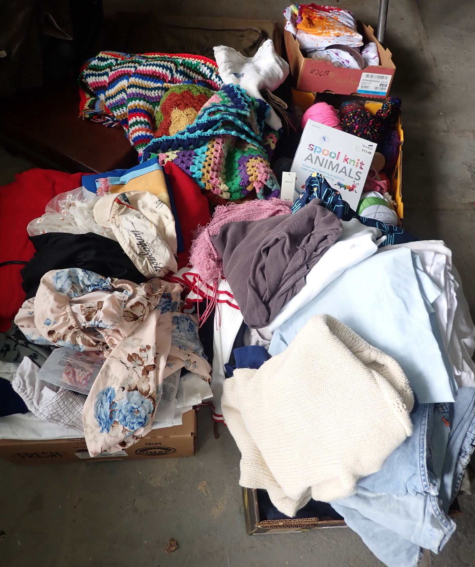 Clothing incl Military and Misc Knitting Items (1 of 10)