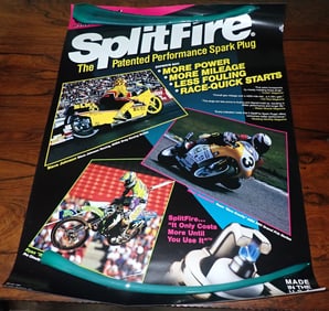 Spitfire & Signed Honda Motorcycle Racing Posters