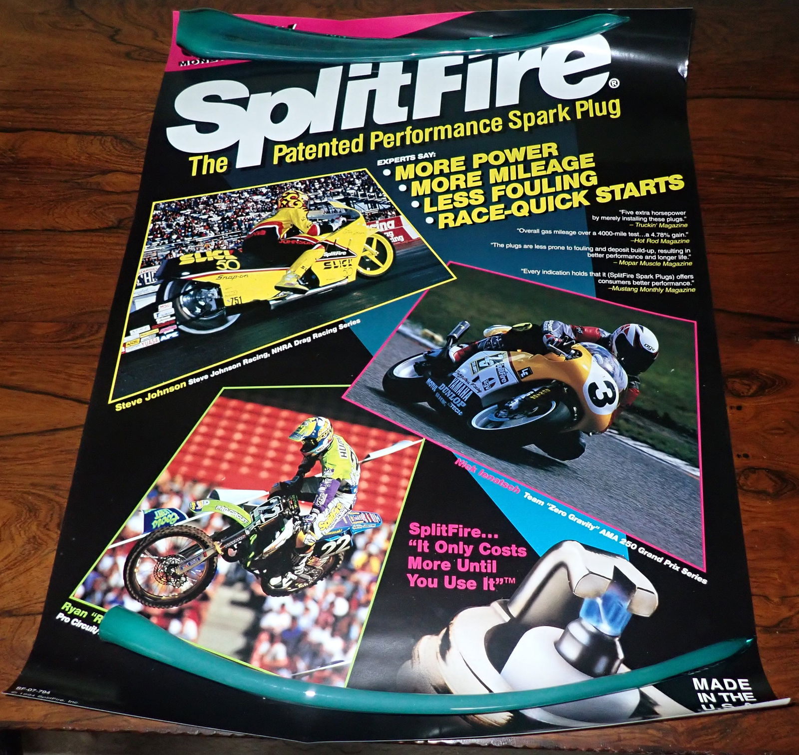 Spitfire & Signed Honda Motorcycle Racing Posters (1 of 4)
