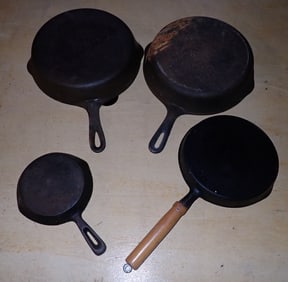 Griswold No. 8 & Taiwan Cast Iron Skillets