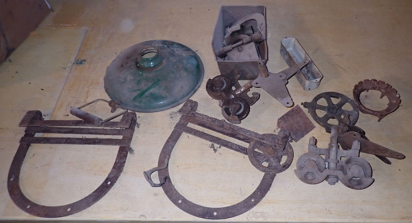 Barn Door Hangers , Porcelain Shade & Misc (1 of 6)