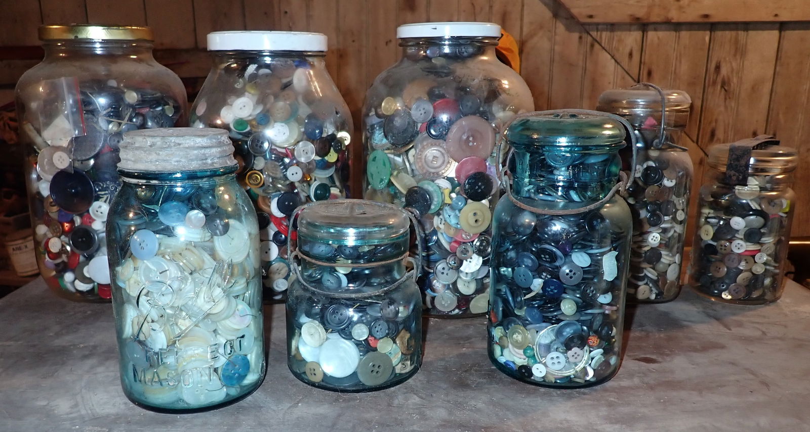 Jars of Buttons: We will ship buttons,but not jars.