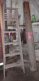 Barn Beam & Wooden Step Ladder