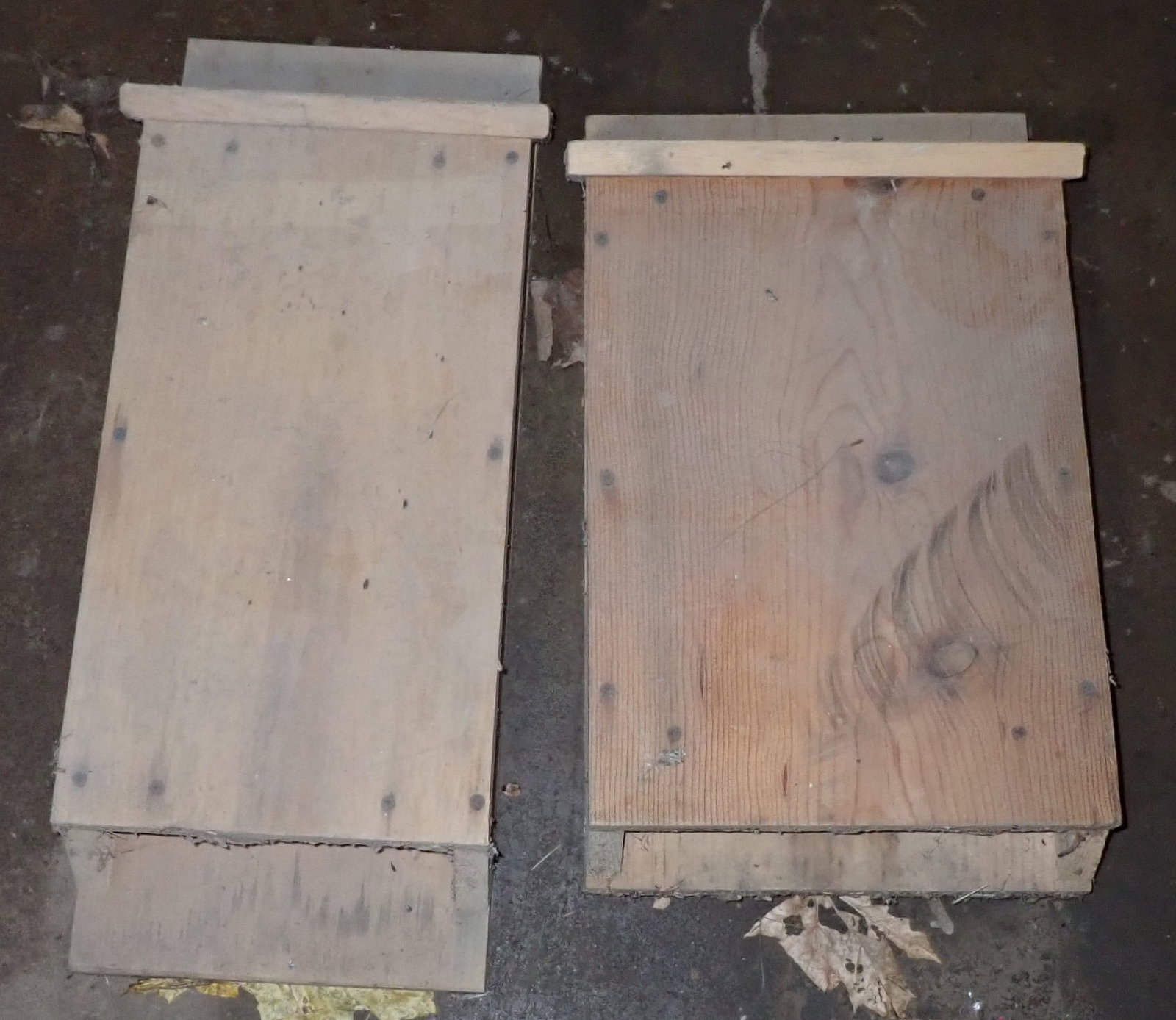 Bat Houses: Left one is approx 10" x 24". Shipping available