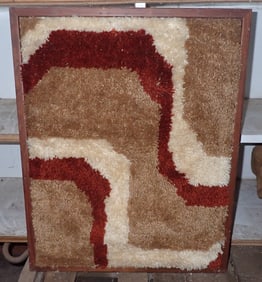 Latch Hook Shag Rug Wall Hanging
