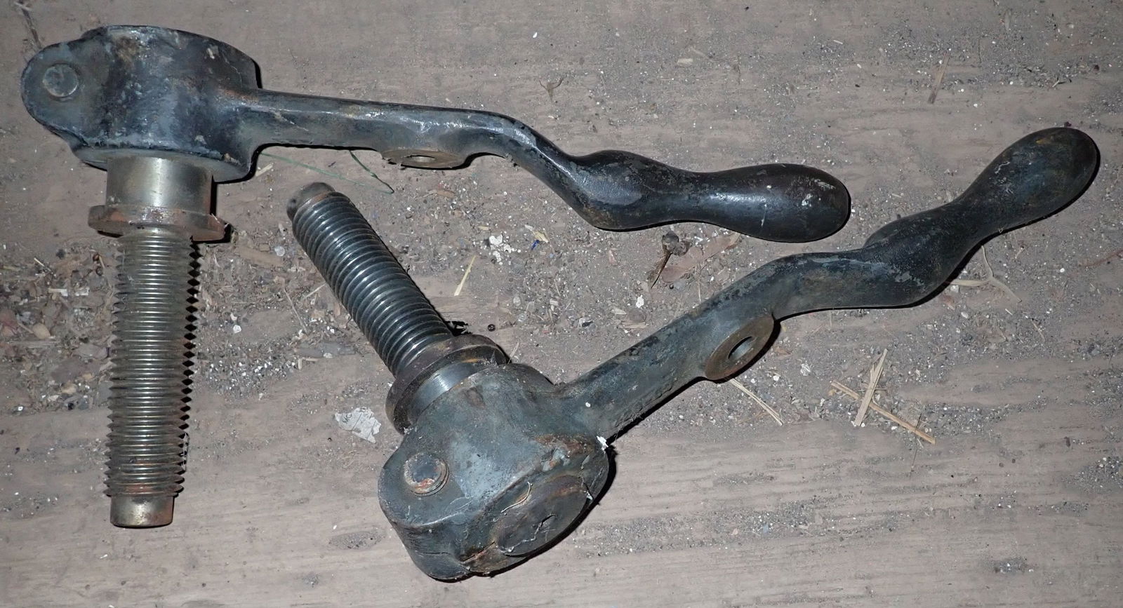 2 Industrial Handles: Apprx 13" long. Shipping available