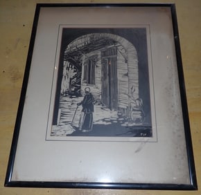 Signed Etching