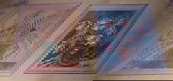 2 Oil on Board Paintings