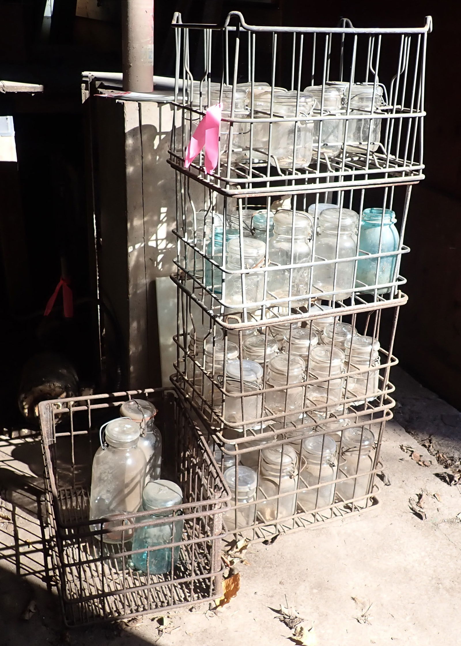 Canning / Fruit Jars & Wire Milk Bottle Crates (1 of 3)