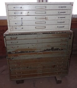 2 Map / Blueprint Cabinets