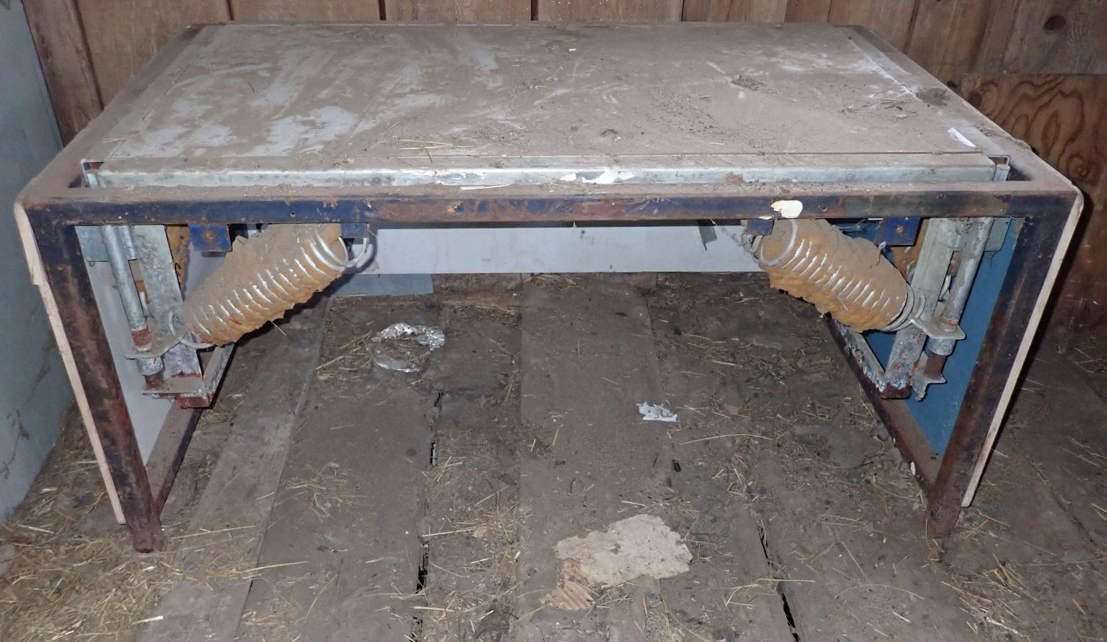 Clay Wedging Table: Approx 34" x 56" x 26 3/4" tall. No in house shipping ! Bring help to remove.