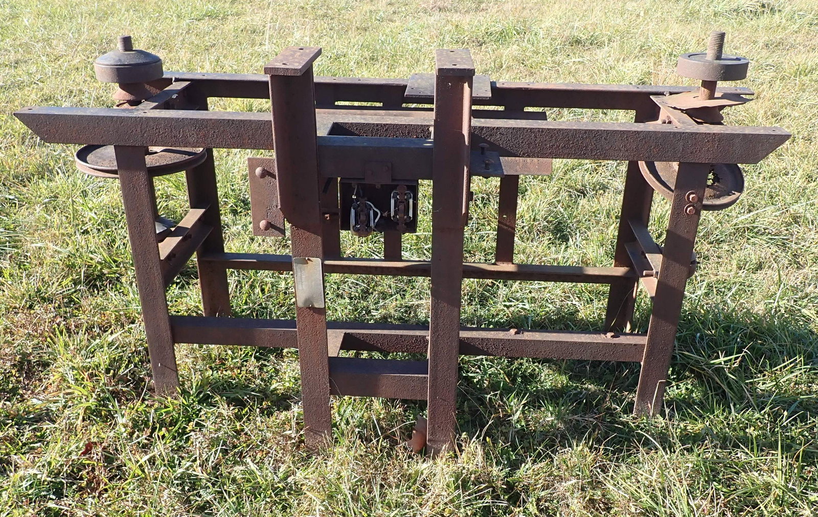 Sommer & Maca Steel Equipment Base: Approx 31 "x 64 "x 36" tall. No in house shipping ! Bring proper help / equipment to load !