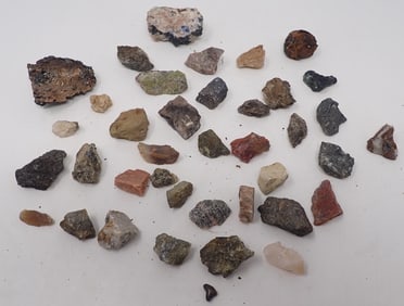 Granite , Basalt , Epidote , Quartz , Alkali Feldspar , & Misc