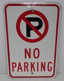 Metal No Parking Sign