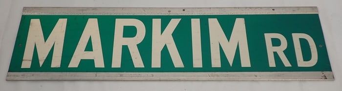 Markim Rd Aluminum Sign