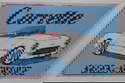 Corvette Sales & Service Sign