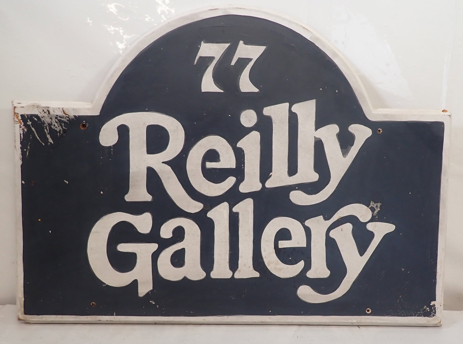 John Reilly Gallery Sign: On a foam type of board. Approx 15" x 28 1/4". Shipping available ($25 handling charge, plus postage)