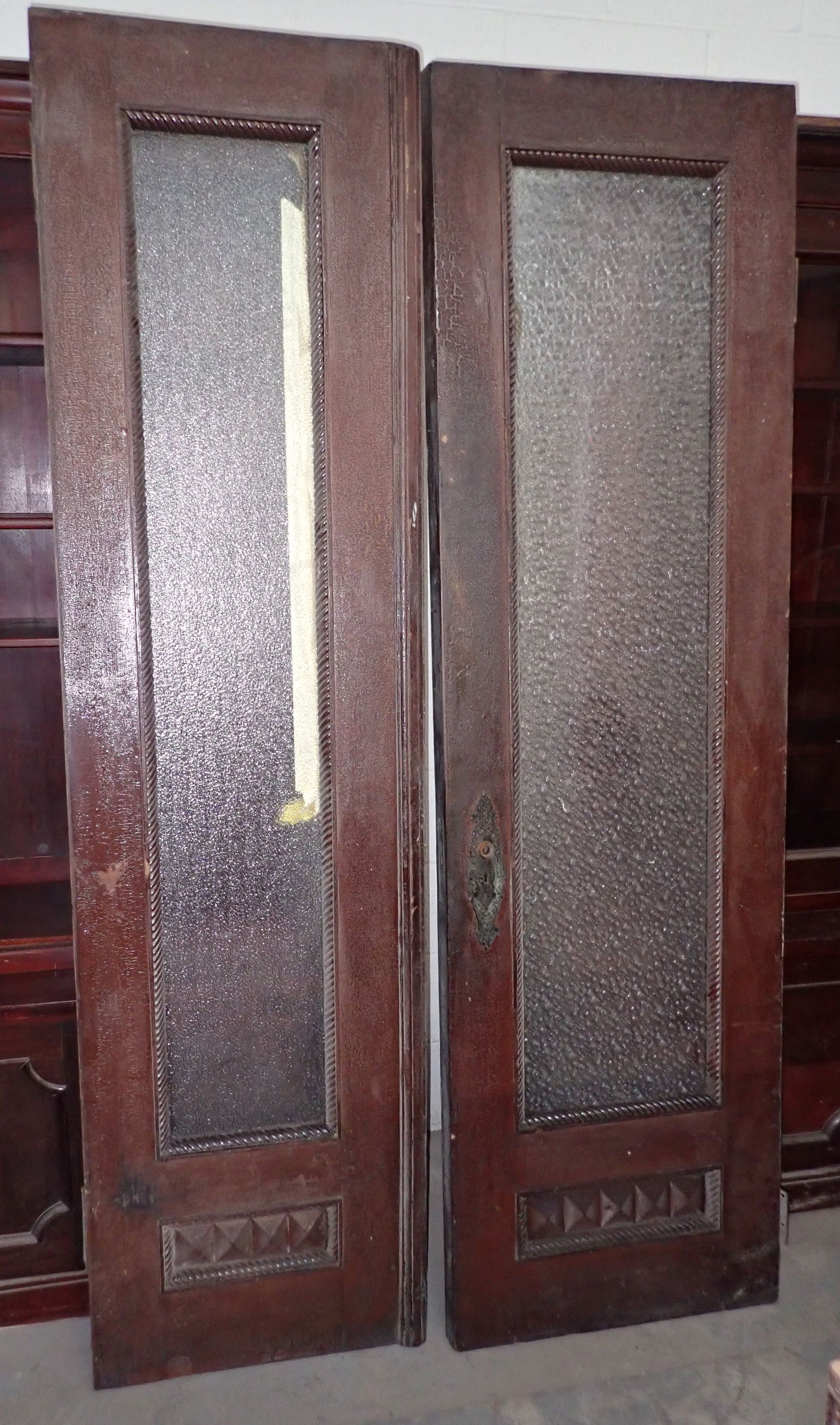 Pair of Frosted Glass French Doors (1 of 8)