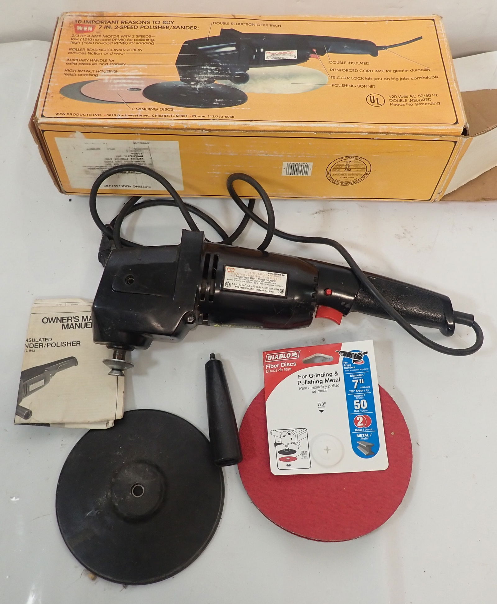 Wen Model 943 2 Speed Polisher Sander (1 of 3)