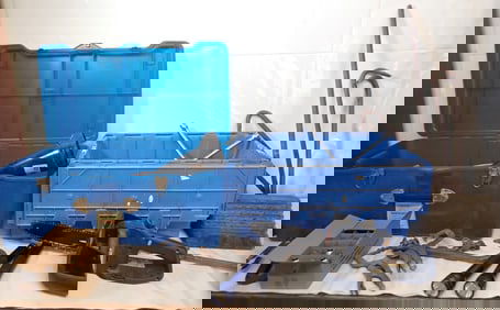 Pry Bars , Totes , Torch , Tools , & Misc