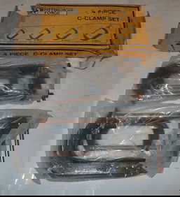 Pittsburgh 4pc C Clamp Set