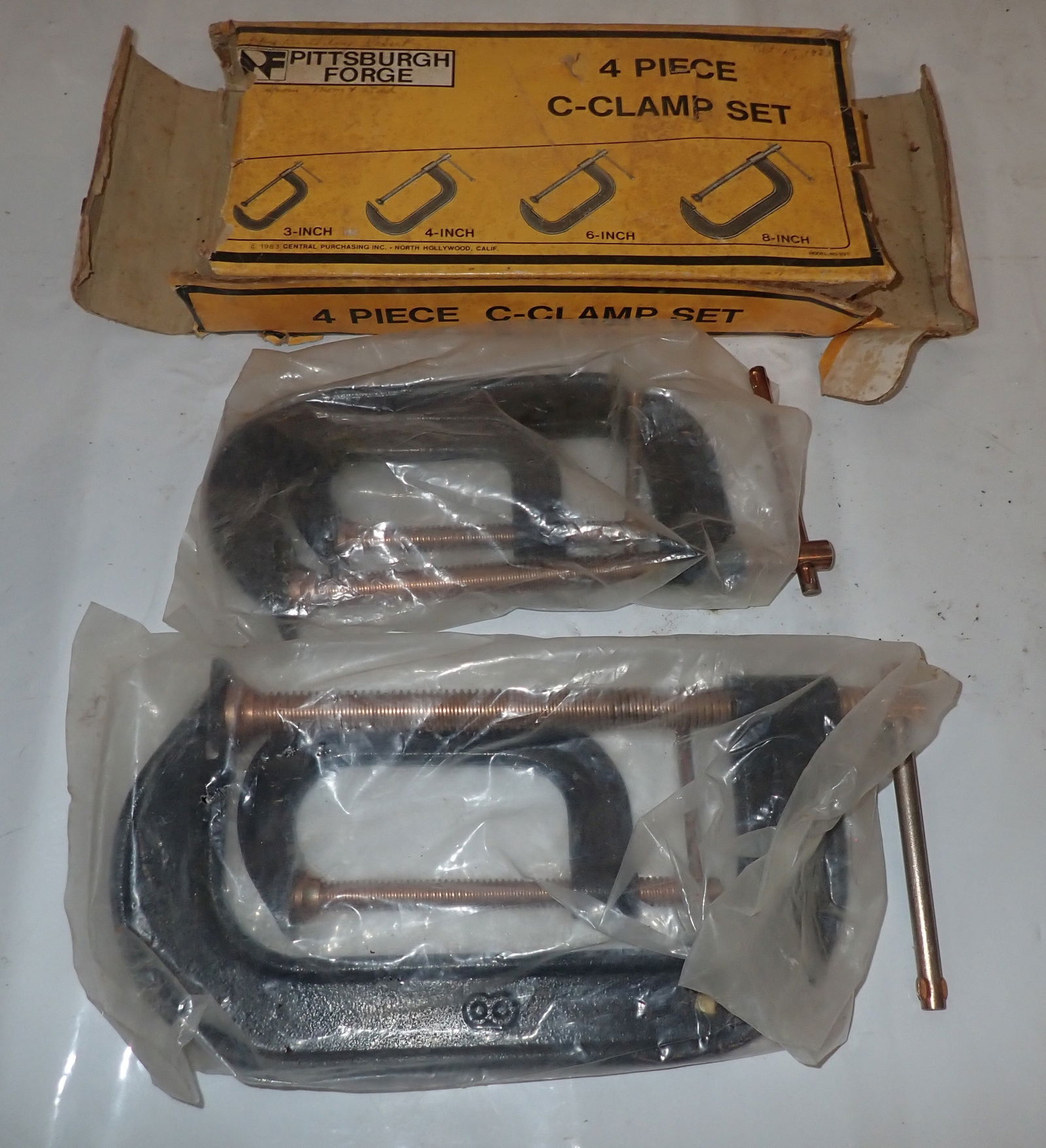 Pittsburgh 4pc C Clamp Set: Shipping available