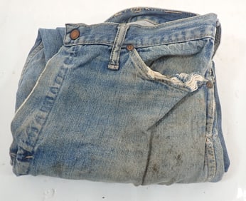 Vintage Worn & Torn Denim Jeans