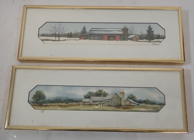 1995 & 96 Cece Tucker Easton Pa Watercolors