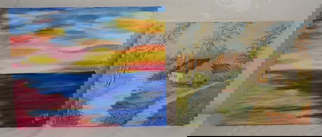 Signed Oil on Canvas Paintings