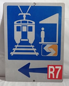 Aluminum Tram Sign