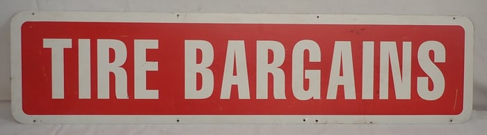 Double Sided Tire Bargains Sign