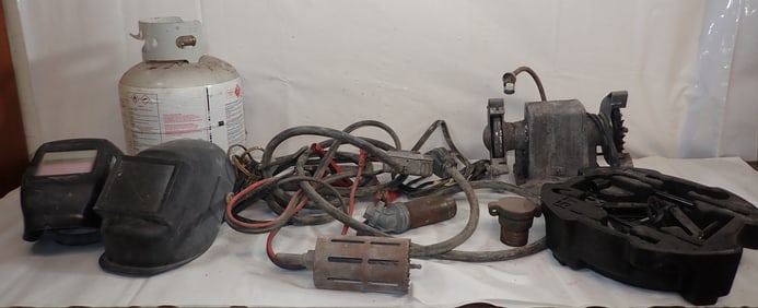 Bench Grinder,  Jumper Cables , Jack & Misc