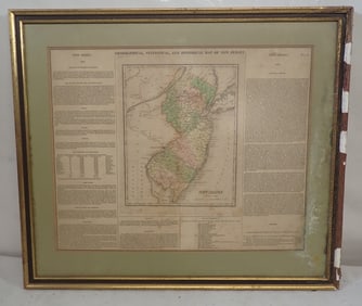 Kneass New Jersey Geographical Statistical Historical Map