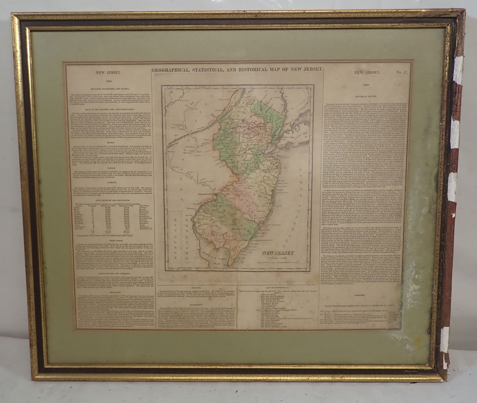 Kneass New Jersey Geographical Statistical Historical Map (1 of 12)
