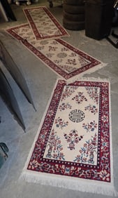 3 Oriental Style Runner Rugs