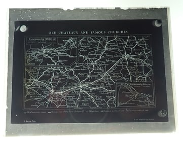 Old Chateaux & Famous Churches & Military Glass Negative